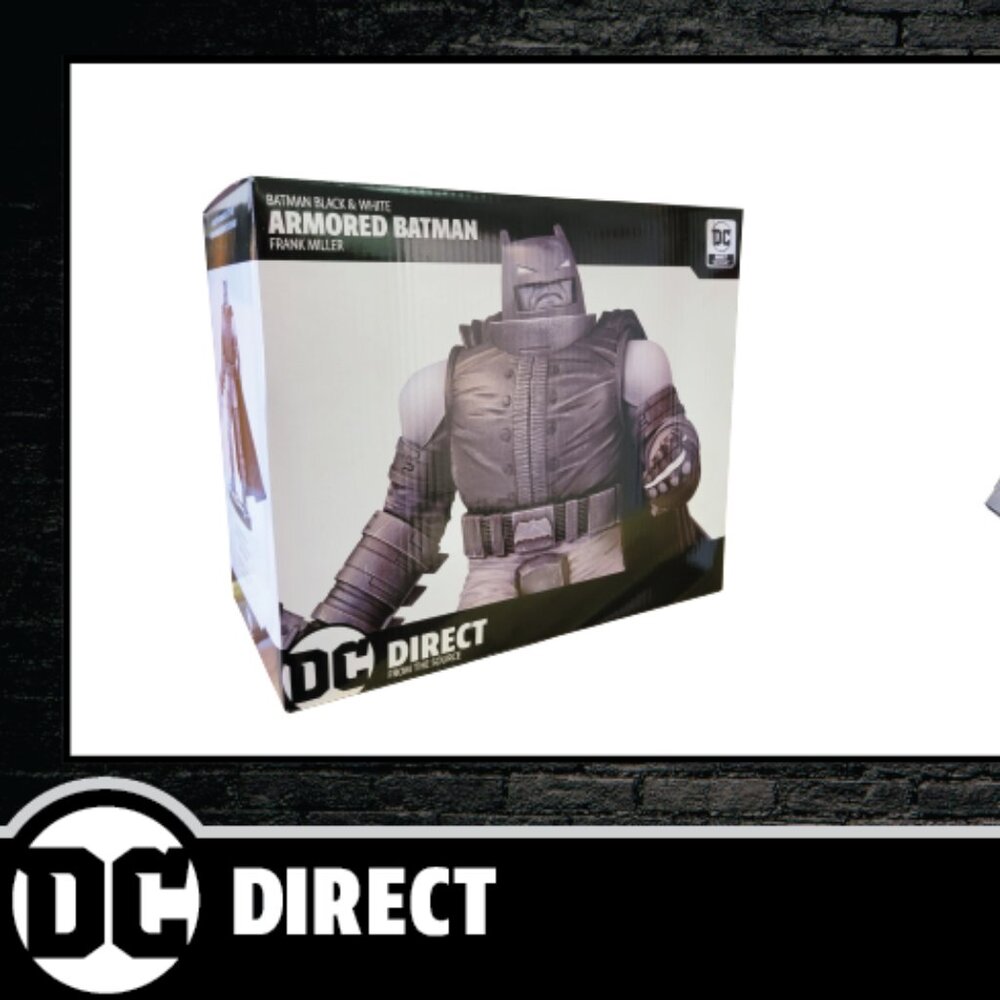 DC BATMAN BLACK & WHITE ARMORED BATMAN BY FRANK MILLER STATUE